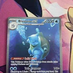 Pokemon Card | Blastoise EX 200/165 Scarlet & Violet 151 Special Illustration - Image 3