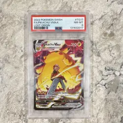 Pokemon Pikachu VMAX TG17/TG30 Lost Origin Full Art Holo Ultra Rare PSA 8 - Image 1