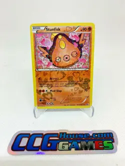 Pokemon B&W: Legendary Treasures - Stunfisk RC12/RC25 Holo Foil *CCGHouse* - Image 1