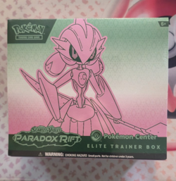 Pokemon Elite Trainer Box Paradox Rift Pokemon Center ETB Iron Valiant - Image 1