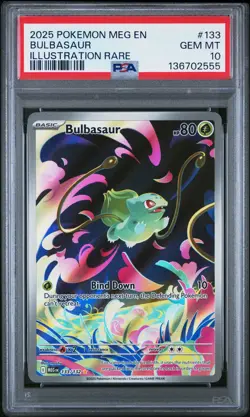 PSA 10 Bulbasaur #133 Pokemon Mega Evolution English 2025 - Image 1