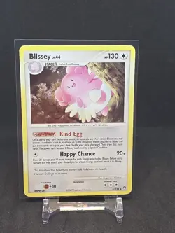 Blissey Mysterious Treasures Holo Rare Pokemon TCG Swirl 5/123 - Image 3