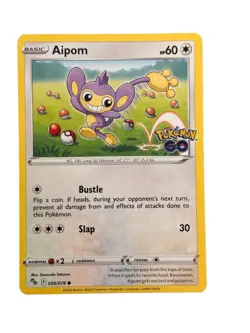 New: 2022 Pokemon TCG Aipom 056 Pokemon GO Regular Common - Image 1