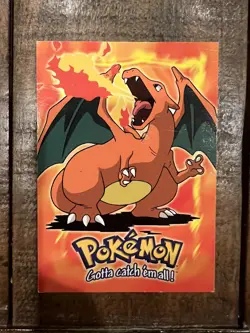 1999 Topps Pokemon Movie Evolution: Charizard #06 E6/12 Non Holo LP - Image 1