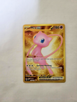 2023 Pokemon Full Art Hyper Rare Holo Mew ex (205/165) Scarlet & Violet (NM) - Image 2
