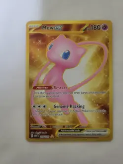 2023 Pokemon Full Art Hyper Rare Holo Mew ex (205/165) Scarlet & Violet (NM) - Image 3
