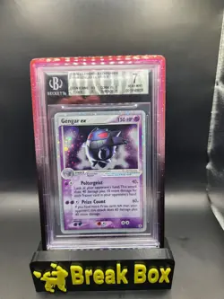2004 POKEMON EX FIRE RED & LEAF GREEN #108 GENGAR EX-HOLO BGS 7 SWIRL - Image 1