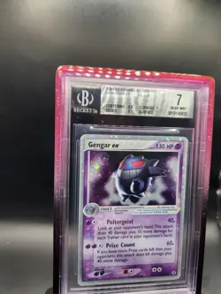 2004 POKEMON EX FIRE RED & LEAF GREEN #108 GENGAR EX-HOLO BGS 7 SWIRL - Image 3