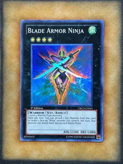 Yugioh Blade Armor Ninja ORCS-EN041 Super Rare 1st Ed NM - Image 1