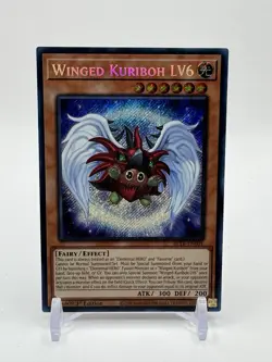 Yugioh BLTR-EN001 Winged Kuriboh LV6 Secret Rare 1st Edition NM/LP - Image 1