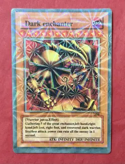 Yu-Gi-Oh! TCG Fake Card Poorly Translated Funny Holo- Dark Enchanter - Image 1