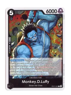 Monkey.D.Luffy OP07-091 R Foil One Piece 500 Years in the Future English NM - Image 1