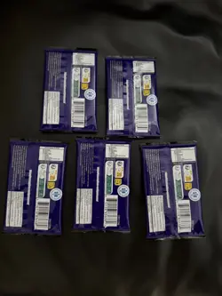 One Piece OP14 -THE AZURE SEA’S SEVEN - Lot of 5 Sleeved Blister Booster Packs - Image 2