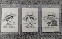 One Piece Luffy Shanks Set Shueisha Natsucomi 2022 Double Sticker - Image 1