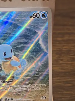 Pokemon Card Squirtle Full Art Scarlet & Violet 151 Holo - Image 3