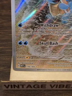 Pokemon Card Squirtle Full Art Scarlet & Violet 151 Holo - Image 5