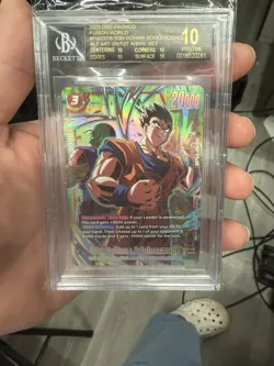 Dragon Ball Son Gohan Adolescence Altar Art Card FB04-018 Black Label BGS 10 - Image 1