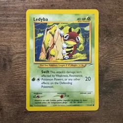 Ledyba 71/105 Common Pokemon Card Neo Destiny - Played - Image 1
