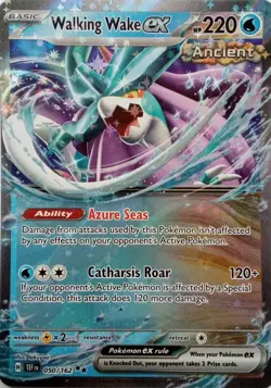 050/162 WALKING WAKE EX DOUBLE RARE TEMPORAL FORCES POKEMON CARD - Image 1