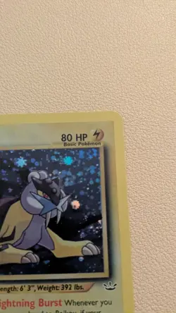 Pokemon TCG Raikou Neo Revelation Holo Card 13/64 Unlimited Rare - Image 5