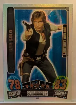 Topps Star Wars Force Attax Movie Card Serie 3 | HAN SOLO - LE2 - deutsch - Image 1