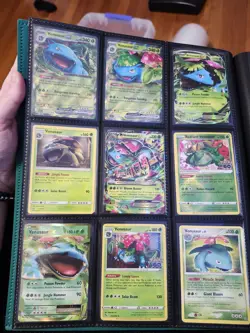 Pokemon Venusaur Card Lot – 9 Cards – EX, Mega, Radiant & Pokemon GO - Image 1
