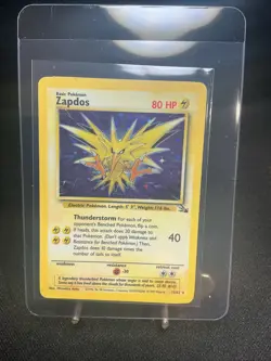 Pokemon TCG Cards Zapdos 15/62 Fossil Holo Rare - Image 1
