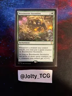 MTG Beastmaster Ascension Bloomburrow Commander Near Mint Magic - Image 1