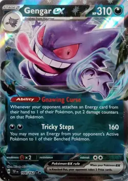 104/162 GENGAR EX DOUBLE RARE TEMPORAL FORCES POKEMON CARD - Image 1