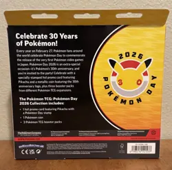 New! Pokemon Day 2026 Collection - 3 Packs & Pikachu Promo - Factory Sealed! - Image 2