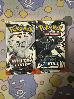 Pokemon TCG: Scarlet and Violet Black Bolt White Flare Booster Packs (Lot Of 10) - Image 1