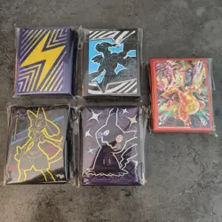 Assorted Pokemon TCG Sleeves Lot of 5 (See Description) - Image 1