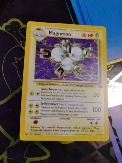 Magneton 11/62 Holo Rare Pokemon 1999 Fossil LP - Image 1