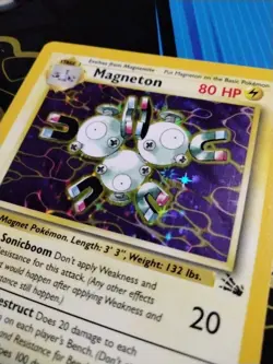Magneton 11/62 Holo Rare Pokemon 1999 Fossil LP - Image 2