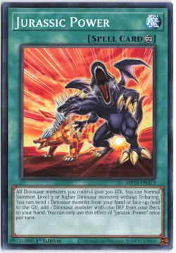 Yugioh - Jurassic Power MP24-EN373 1st Edition - 25th Anniversary Tin: Dueling M - Image 1