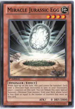 Yugioh - Miracle Jurassic Egg LCJW-EN156 1st Edition - Legendary Collection 4: J - Image 1