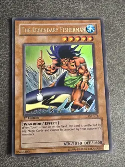 FIRST EDITION Vintage The Legendary Fisherman Yu-Gi-Oh PSV-076 Lightly Played - Image 1
