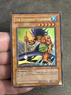FIRST EDITION Vintage The Legendary Fisherman Yu-Gi-Oh PSV-076 Lightly Played - Image 3