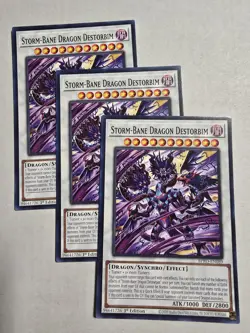 3x Storm-Bane Dragon Destorbim 1st Edition Common BPRO-EN089 Yu-Gi-Oh! - Image 1