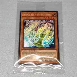 1x Yugioh Mystical Elf White Lightning LDS3 Limited Ed Secret Rare Card Sealed - Image 1