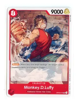 Monkey.D.Luffy (014) OP04-014 UC Regular One Piece Kingdoms of Intrigue NM - Image 1
