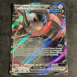 Pokemon TCG Iron Treads EX Scarlet & Violet Paldean Fates Holo Card 066/091 - Image 1