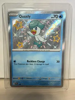Quaxly 82, Quaxwell 83, Quaquaval EX 84 Black Star Promo Pokemon Card Set - Image 1