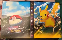 POKEMON PIKACHU ALBUM/BINDER/WALLET 4 POCKETS PER PAGE HOLDS 240 TRADING CARDS - Image 1