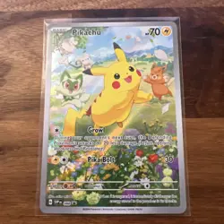 Pokemon TCG Cards PIKACHU SVP088 Illustration Rare Black Star Promo Holo - Image 1