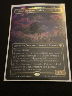 Olivia, Opulent Outlaw Borderless Foil Commander: Outlaws of Thunder Junction NM - Image 1