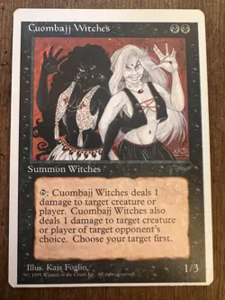 CUOMBAJJ WITCHES MISCUT- CHRONICLES EDITION 1995 MAGIC THE GATHERING MTG MISCUT - Image 1