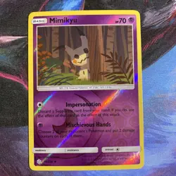 Pokemon Mimikyu 96/236 SM Cosmic Eclipse Reverse Holo NM - Image 1