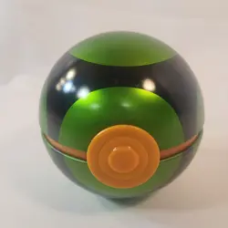 Pokemon Green Dusk Ball Tin Rare with 2 Coins "Volcanion" & " Blastoise - Image 1