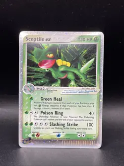 Pokemon Sceptile EX 93/95 SWIRL Holo Rare Team Magma Vs Team Aqua - Image 1